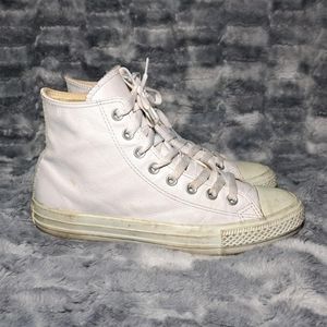 White Converse Leather Shoes